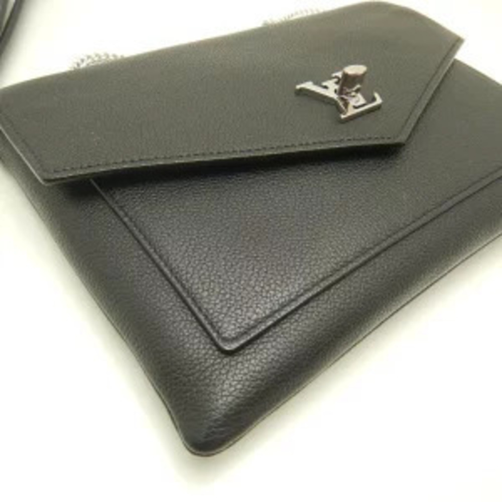 Louis Vuitton Bag Black MyLockme Pochette Calfskin Crossbody Noir - Picture 5 of 9